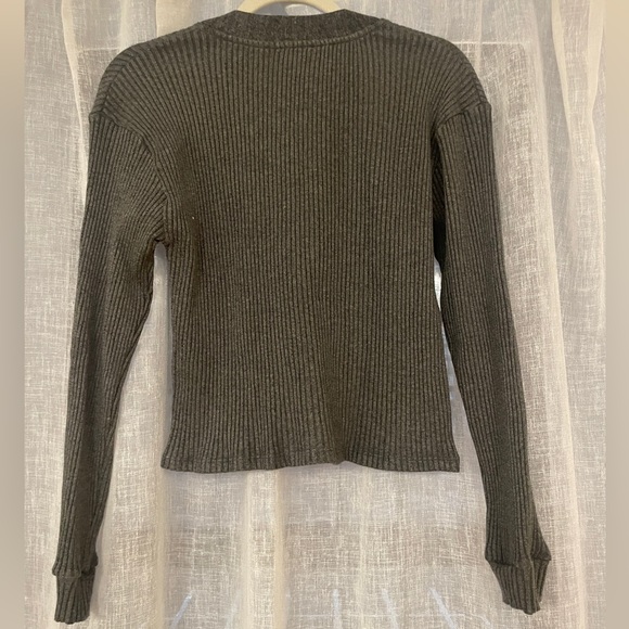 Zara Grey Ribbed Cardi & Leggings Lounge Travel Set - Picture 3 of 7